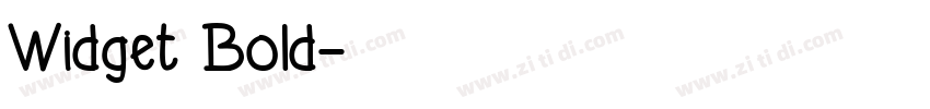 Widget Bold字体转换